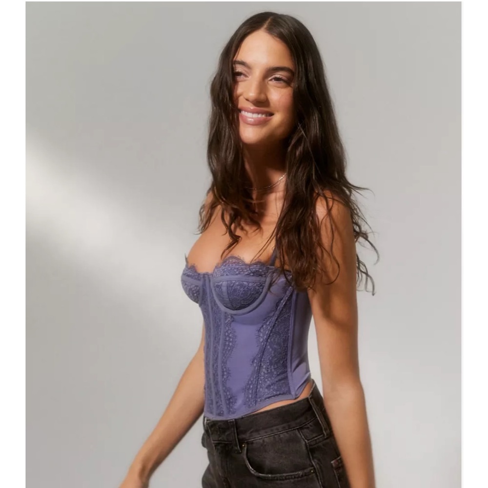 Urban outfitters blue corset